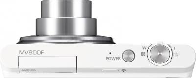Компактный фотоаппарат Samsung MV900F (White, EC-MV900FBPWRU) - вид сверху