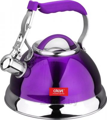 Чайник со свистком Calve CL-1461 - в фиолетовом цвете
