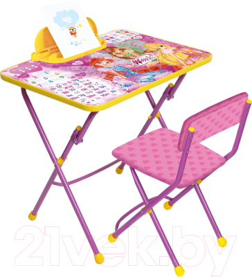 Комплект мебели с детским столом Ника В3А Winx Азбука