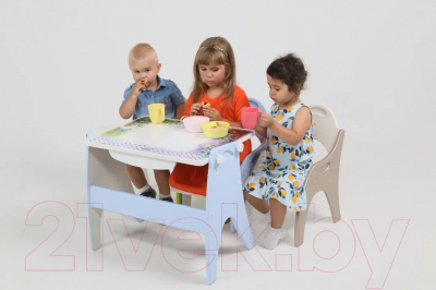 Комплект мебели с детским столом Tech Kids Зима-лето 14-352 (голубой)