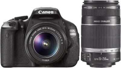 Зеркальный фотоаппарат Canon EOS 600D Double Kit 18-55mm IS II + 55-250mm IS - общий вид