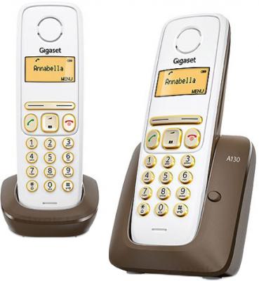 Беспроводной телефон Gigaset A130 Duo (Brown) - общий вид