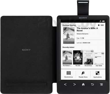 Обложка с подсветкой для электронной книги Sony PRSA-CL30 (черный) - собщий вид