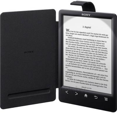 Обложка с подсветкой для электронной книги Sony PRSA-CL30 (черный) - с включенной подсветкой