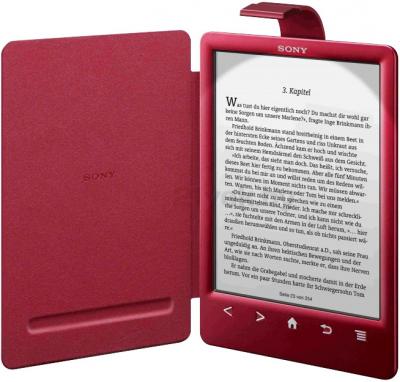 Обложка с подсветкой для электронной книги Sony PRSA-CL30 (Red) - с включенной подсветкой