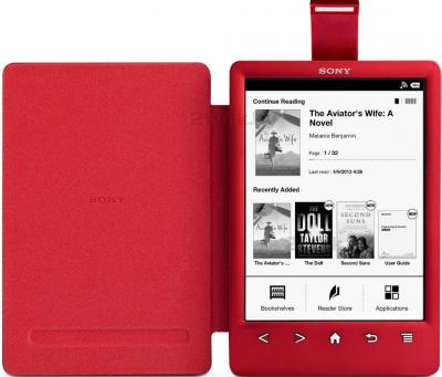 Обложка с подсветкой для электронной книги Sony PRSA-CL30 (Red) - общий вид