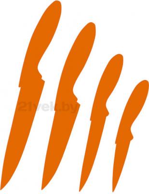 Набор ножей Calve CL-3104 - в оранжевом цвете