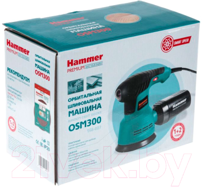 Эксцентриковая шлифовальная машина Hammer OSM300 Premium