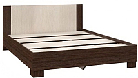 Двуспальная кровать Империал Аврора 160 с основанием (венге/дуб молочный) - 