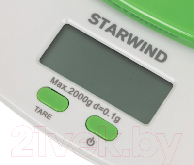Кухонные весы StarWind SSK2155 (зеленый)