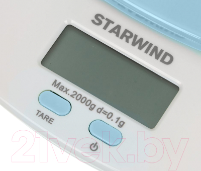 Кухонные весы StarWind SSK2156 (голубой)