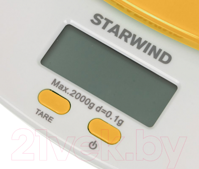 Кухонные весы StarWind SSK2158 (оранжевый)
