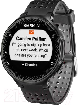 Умные часы Garmin Forerunner 235 / 010-03717-55 (черный/серый)