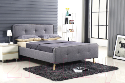 Двуспальная кровать Atreve Emily 1 (серый)