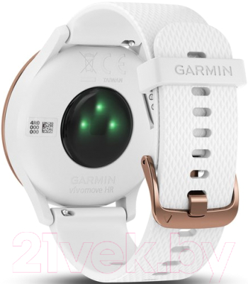 Умные часы Garmin Vivomove HR Sport / 010-01850-22 (розовое золото/белый)