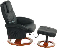 Массажное кресло Calviano 91 с пуфом (черный)
