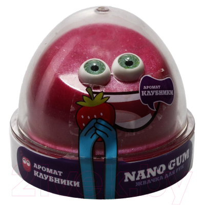 Слайм NanoGum Жвачка для рук / NGAK50 (аромат клубники)
