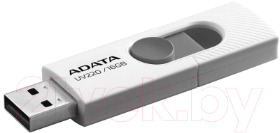 Usb flash накопитель A-data UV220 16GB White/Grey (AUV220-16G-RWHGY)