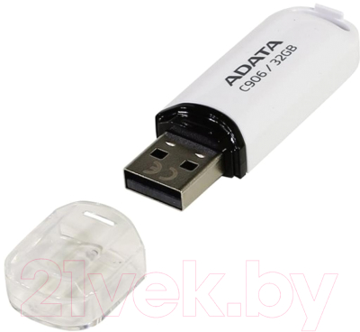 Изображение товара USB flash накопитель A-data C906 32 Гб White (AC906-32G-RWH)
