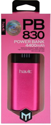 Портативное зарядное устройство Havit HV-PB830 (розовый)