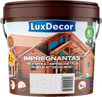 Пропитка для дерева LuxDecor Plus кедр (5л)