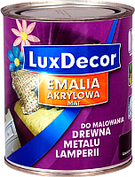Эмаль LuxDecor Абсолютно черный (750мл, матовая) - 