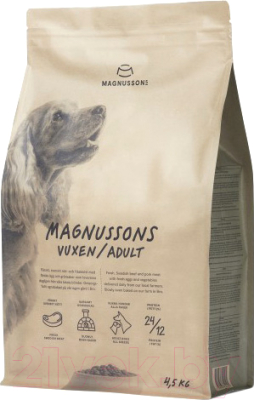 Сухой корм для собак Magnusson Adult Meat&Biscuit / F210450 (4.5кг)