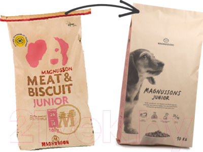 Сухой корм для собак Magnusson Junior Meat&Biscuit / F241000 (10кг)