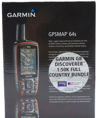 Туристический навигатор Garmin GPSMAP 64s / 010-01199-10 (общемировой)