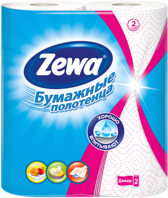 Бумажные полотенца Zewa Декор (1х2рул)