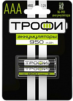 Комплект аккумуляторов Трофи HR03-2BL 950 mAh / C0032097 - 