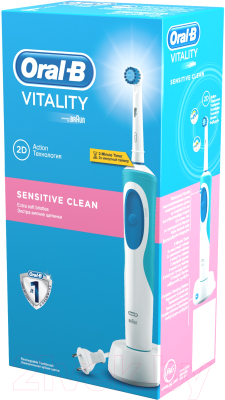 Электрическая зубная щетка Oral-B Vitality Sensitive Clean D12.513S