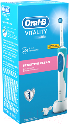 Электрическая зубная щетка Oral-B Vitality Sensitive Clean D12.513S
