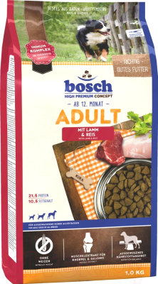 Сухой корм для собак Bosch Petfood Adult Lamb&Rice (1кг)