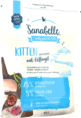 Сухой корм для кошек Bosch Petfood Sanabelle Kitten (400г)