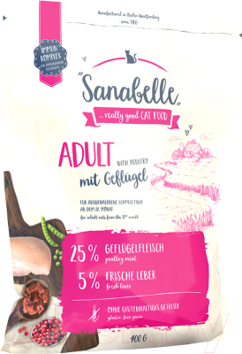 Сухой корм для кошек Bosch Petfood Sanabelle Adult Poultry (400г)