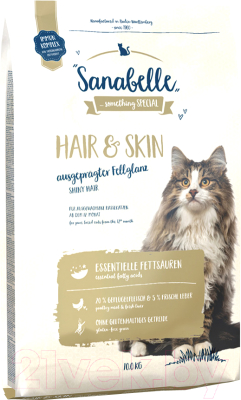 Сухой корм для кошек Bosch Petfood Sanabelle Hair&Skin (10кг)