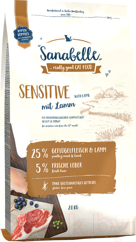 Корм для кошек Bosch Petfood Sanabelle Sensitive Lamb (2кг)