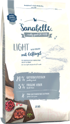 Сухой корм для кошек Bosch Petfood Sanabelle Light (2кг)