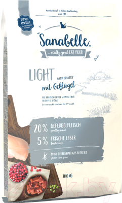 Сухой корм для кошек Bosch Petfood Sanabelle Light (10кг)