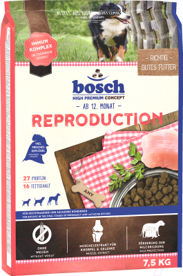Сухой корм для собак Bosch Petfood Reproduction (7.5кг)