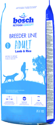 Сухой корм для собак Bosch Petfood Breeder Adult Lamb&Rice (20кг)