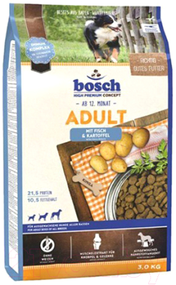 Сухой корм для собак Bosch Petfood Adult Fish&Potato (3кг)