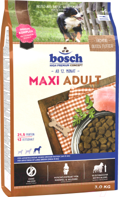 Сухой корм для собак Bosch Petfood Maxi Adult (3кг)