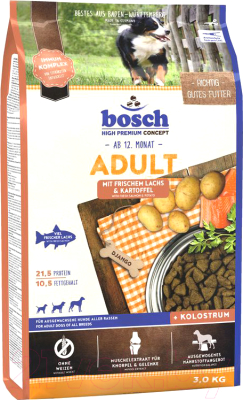 

Корм для собак Bosch Petfood, Adult Salmon&Potato