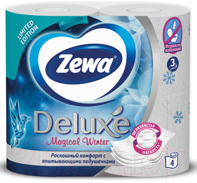 Туалетная бумага Zewa Deluxe (1x4рул)