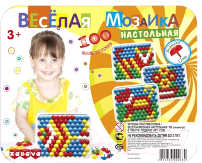 

Развивающая игрушка Забава, Веселая мозаика / 12223