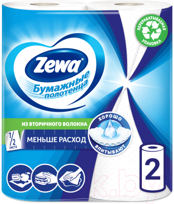Бумажные полотенца Zewa 1x2рул