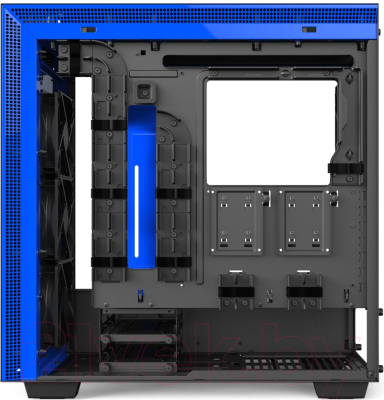 Корпус для компьютера NZXT H700i Matte Black/Blue (CA-H700W-BL)