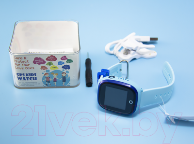 Умные часы детские Wonlex WiFi Dual Сamera GW400X (голубой)